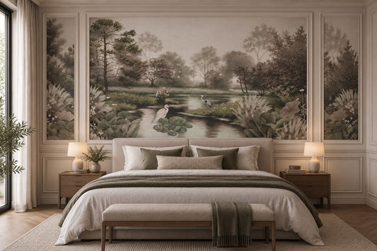Papel Tapiz Portofino en habitación