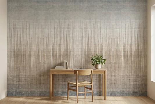 Papel tapiz Abstracción instalado en un espacio de trabajo en casa