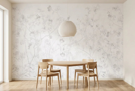 Papel tapiz Climber Silvestre instalado en un comedor luminoso