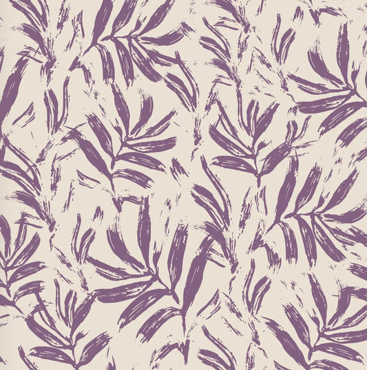 Papel Tapiz BOTANICAL FLORES VIOLETAS