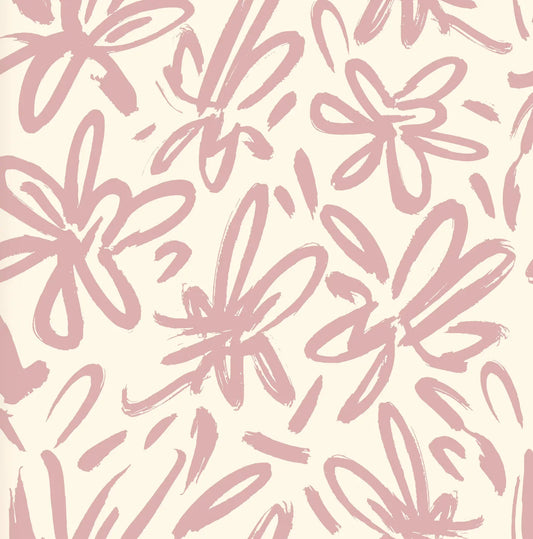Papel Tapiz BOTANICAL FLOR ROSA