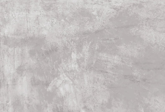 Papel tapiz con textura de concreto pulido en tonos gris claro y blanco, ideal para un estilo industrial.