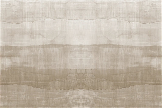Papel tapiz con textura de lino lavado en franjas horizontales beige y tonos neutros cálidos para pared.