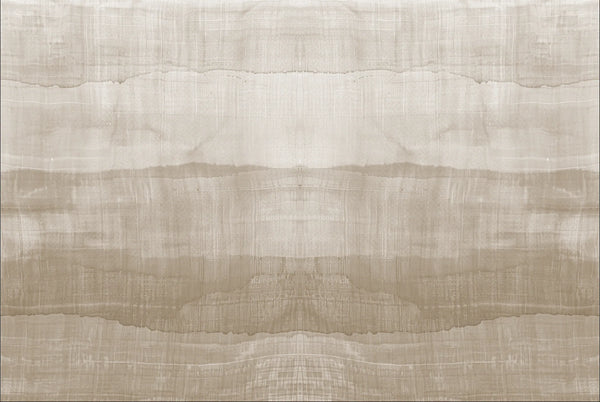 Papel tapiz con textura de lino lavado en franjas horizontales beige y tonos neutros cálidos para pared.