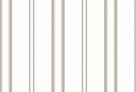 Papel tapiz con rayas verticales y textura en espiga en tonos beige, taupe y blanco