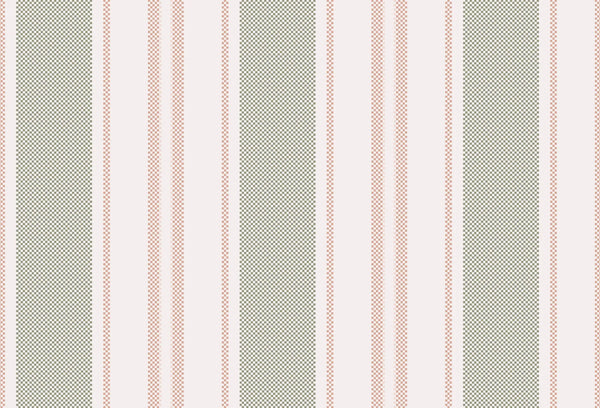 Papel tapiz de rayas verticales con textura tramada en tonos verde salvia, terracota y fondo beige claro.